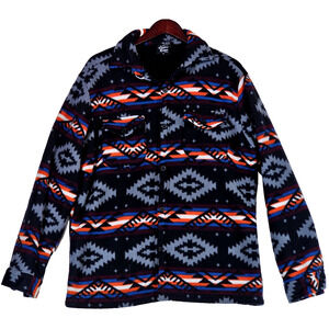 Original Deluxe Supply Sherpa Jacket Southwestern Fleece Button Up Shacket Small